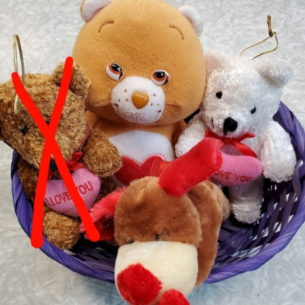 🧸🧸🧸🐕❤ Plush stuffed animals set w/ Carebear